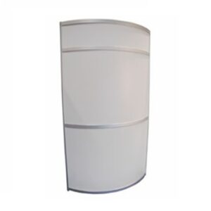 226 - Kaarseinaelement valge/valge / Curved wall element white/white | r100*h250 cm