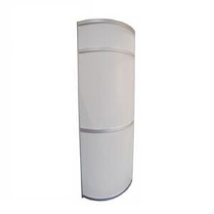 227 - Kaarseinaelement valge/valge / Curved wall element white/white | r50*h250 cm