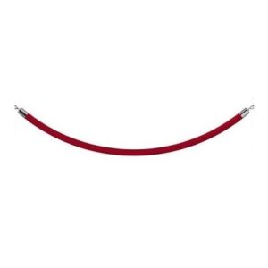 280b - Köis piirdepostidele, punane samet / Rope for poles, red velvet | 2,5 m