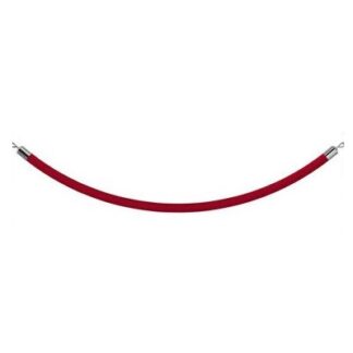 280b - Köis piirdepostidele, punane samet / Rope for poles, red velvet | 2,5 m
