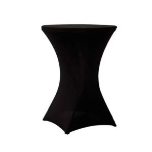 315a - Baarilaud kattega, MUST / Bar table with cover, BLACK | Ø60 h110 cm