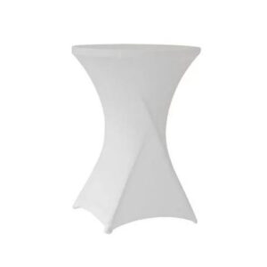 315a - Baarilaud kattega, VALGE / Bar table with cover, WHITE | Ø60 h110 cm