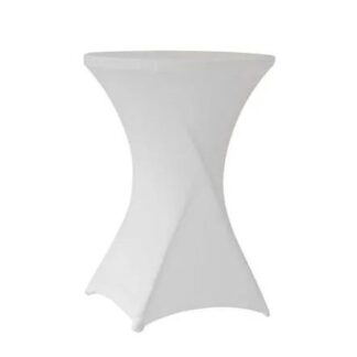 315a - Baarilaud kattega, VALGE / Bar table with cover, WHITE | Ø60 h110 cm