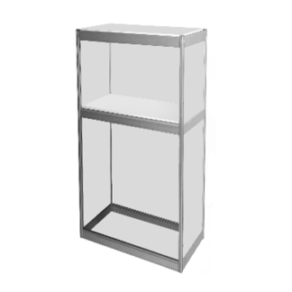 316 - Infolett usteta / Info counter without doors | 53*53 h110 cm