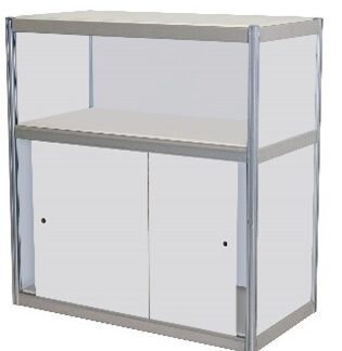 319 - Infolett ustega / Info counter with doors | 53*103 h110 cm