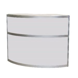 327 - Kaarinfolaud / Curved info counter without doors | r100*h110 cm