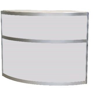 327 - Kaarinfolaud / Curved info counter without doors | r100*h110 cm