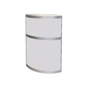 328 - Kaarinfolaud / Curved info counter without doors | r50*h110 cm