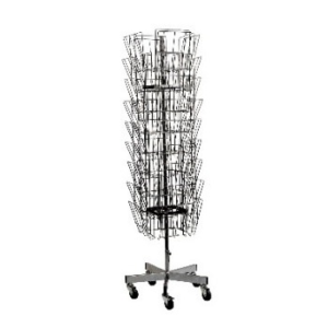 329 - Ajakirjaalus ratastel / Literature holder, wheeled | 40*A4