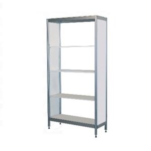 342 - Laoriiul, valge 5-riiuliga / White 5 shelf storage unit | 40*93 h180 cm