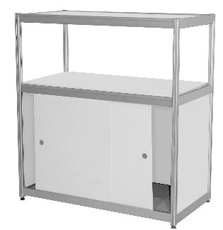 394 - Vitriin ustega / Showcase with doors | 53*103 h110 cm