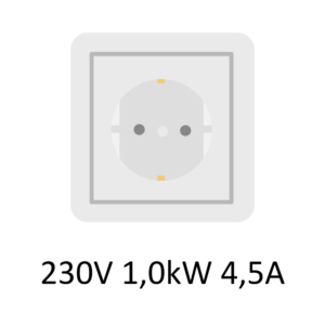 540 - Pistikupesa EU standard kaitsekontaktiga / Plug socket, EU standard | 230 V 1,0 kW 4,5 A