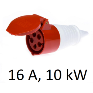 546 - Jõupesa EU standard, kaitsekontaktiga / Plug socket, EU standard | 400 V, 16 A, 10 kW