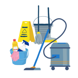 827-1 - Stendi koristamine, stend kuni 30 m² / Stand cleaning up to 30 m² stand
